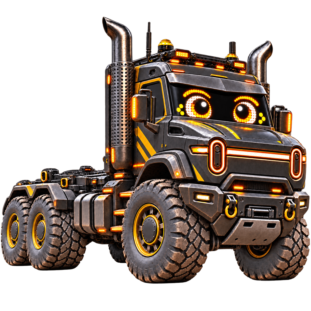 Big Diesel, a friendly industrial heavy-haul truck